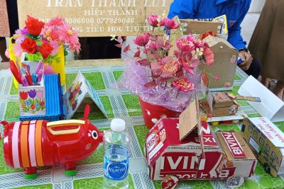 LIÊN ĐỘI TRƯỜNG TIỂU HỌC THỊ TRẤN 1 TỔ CHỨC GIỜ RA CHƠI TRẢI NGHIỆM SÁNG TẠO