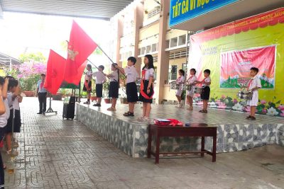 LIÊN ĐỘI TRƯỜNG TH THỊ TRẤN 1 – TỔ CHỨC NGÀY HỘI THIẾU NHI VUI KHỎE – TIẾN BƯỚC LÊN ĐOÀN GẮN VỚI LỄ KẾT NẠP ĐỘI