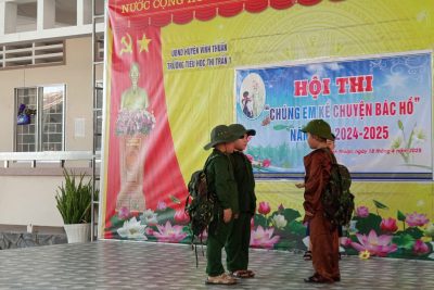 LIÊN ĐỘI TRƯỜNG TH THỊ TRẤN 1 TỔ CHỨC HỘI THI CHÚNG EM KỂ CHUYỆN BÁC HỒ NĂM HỌC 2024-2025